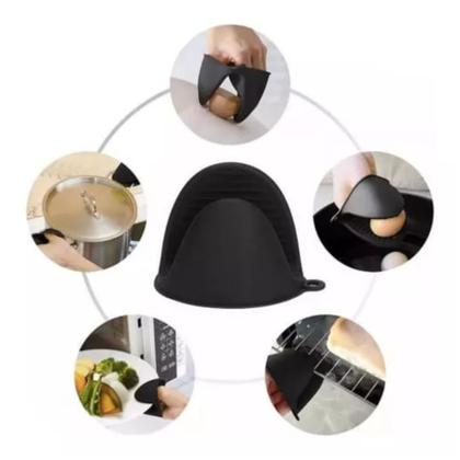 Imagem de Kit 2 Pegador De Silicone Fornos Luva Térmica para Panelas proteção resistente