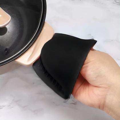 Imagem de Kit 2 Pegador De Silicone Fornos Luva Térmica para Panelas proteção resistente