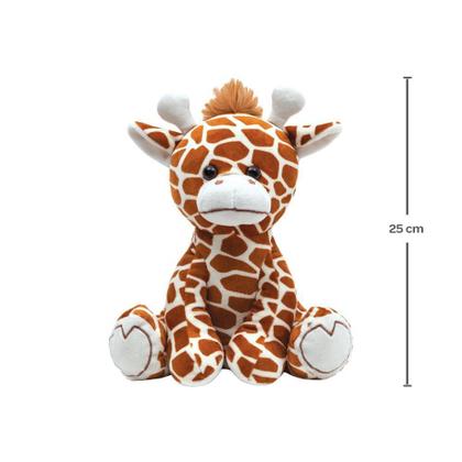 Imagem de Kit 2 Pelúcias Infantil Bebe Ursinho Grande 25 Cm Safari