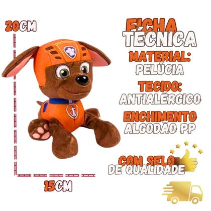 Imagem de Kit 2 Pelúcias Patrulha Canina Rayder E Zuma