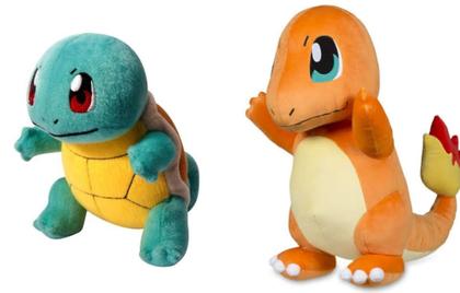 Imagem de Kit 2 Pelúcias Pokemon SQUIRTLE + CHARMANDER 20Cm Lindos Super Fofinhos 