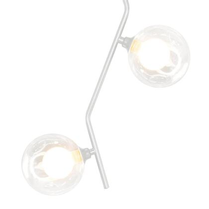 Imagem de Kit 2 Pendente Aro Duplo Angular Jabuticaba Branco Harmony