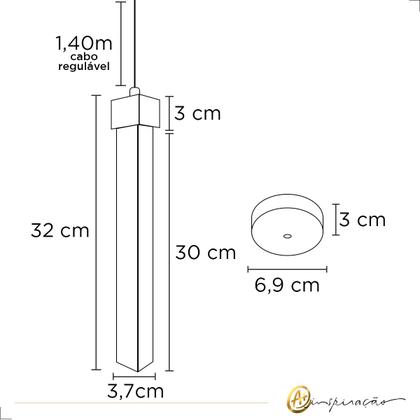 Imagem de Kit 2 Pendente Empire Led Cristal Com Bolhas 3 Cores Em 1- Cinderella Decor