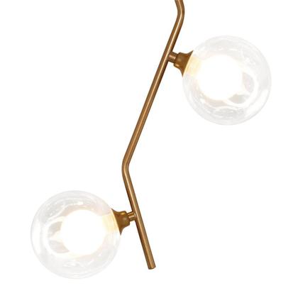 Imagem de Kit 2 Pendentes Aro Duplo Angular Jabuticaba Cobre Harmony