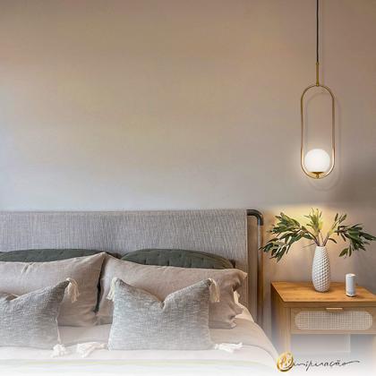 Imagem de Kit 2 Pendentes Pendulo Com Globo De Vidro Moderno 1xG9 778/1