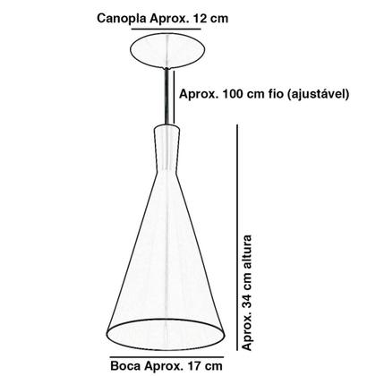 Imagem de Kit 2 Pendentes Tom Dixon Funil Corneta Escovado