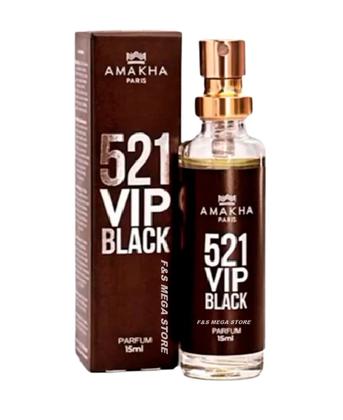 Imagem de Kit 2 Perfume Masculino 521 Vip Black Sexy Men Amakha Paris