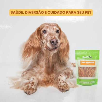 Imagem de kit 2 Petiscos Natural Desidratado para Caes e Gatos Stick de Frango 80g Budopet