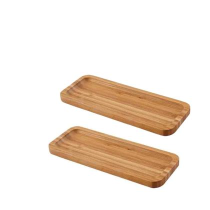 Imagem de Kit 2 Petisqueiras de Bambu Retangular Wellmix - 26 x 10 cm