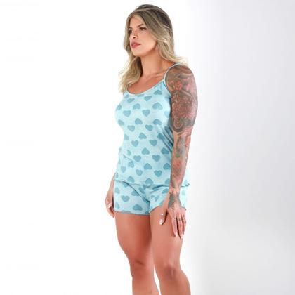 Imagem de Kit 2 Pijamas Curto Feminino Blusa e Short Doll Priscila