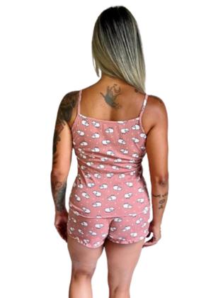 Imagem de Kit 2 Pijamas Curto Feminino Blusa e Short Doll Priscila