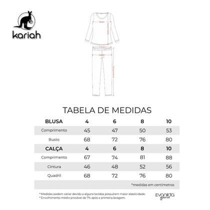 Imagem de Kit 2 Pijamas Juvenil Menina Manga Longa e Calça Azul 381112