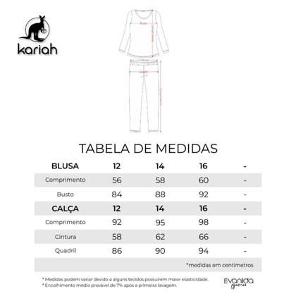 Imagem de Kit 2 Pijamas Juvenil Menina Manga Longa e Calça Azul 381112