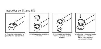 Imagem de Kit 2 Pistão A Gás Cinza Para Portas De Armário 100n Renna