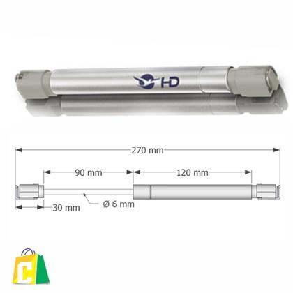 Imagem de Kit 2 Pistão Para Porta De Armário Invertida 80n