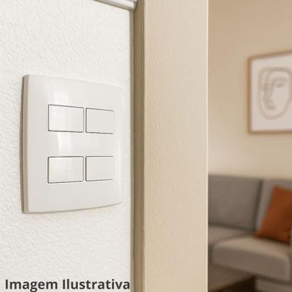 Imagem de Kit 2 Placa 4x4 4 Módulo Distanciados PialPlus Branco