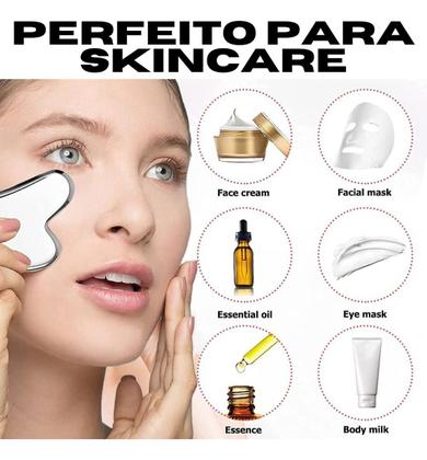 Imagem de Kit 2 Placas De Massagem Guasha Ferramenta D Raspagem De Aço