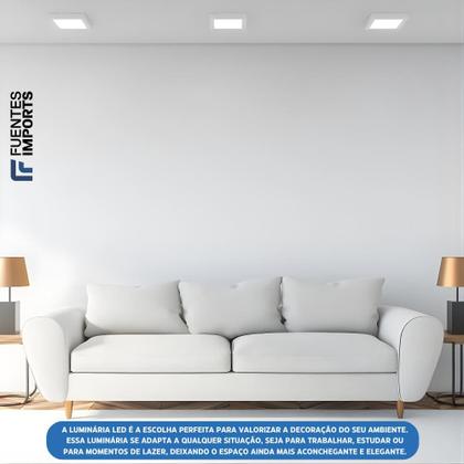 Imagem de Kit 2 Plafon Painel Quadrado Sobrepor Elgin 24w 6500k Bivolt