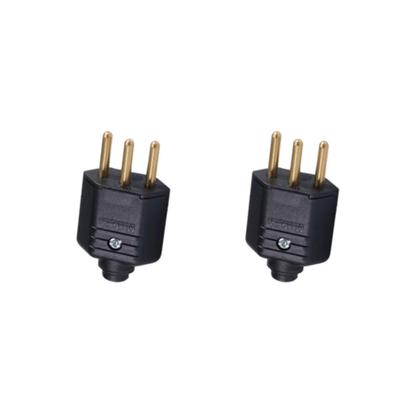 Imagem de Kit 2 Plug 2P+T 10A 250V PB Preto Margirius