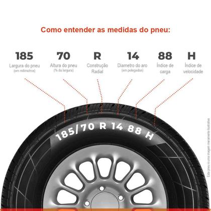 Imagem de Kit 2 Pneu Aro 14 185/70R14 88H Ultracontact Continental