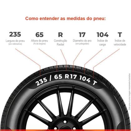 Imagem de Kit 2 Pneu Aro 17 235/65R17 Durable 104T TL Rebok H/T