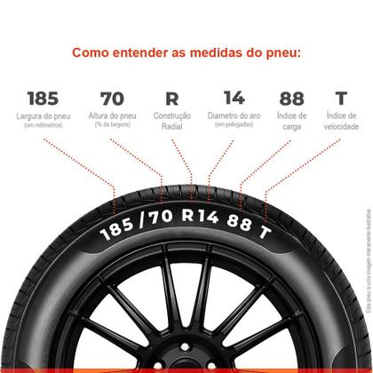 Imagem de Kit 2 Pneu Continental 185/70r14 88t Contipowercontact Original Onix Prisma