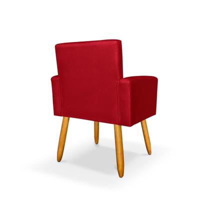 Imagem de Kit 2 Poltrona Nina com Puff Redondo para Sala Recepção Escritório Consultório