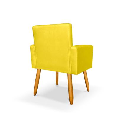 Imagem de Kit 2 Poltrona Nina com Puff Redondo para Sala Recepção Escritório Consultório