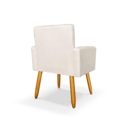 Imagem de Kit 2 Poltrona Nina com Puff Redondo para Sala Recepção Escritório Consultório