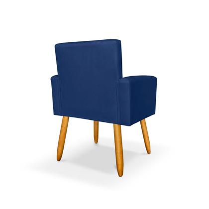 Imagem de Kit 2 Poltrona Nina com Puff Redondo para Sala Recepção Escritório Consultório