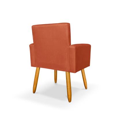 Imagem de Kit 2 Poltrona Nina com Puff Redondo para Sala Recepção Escritório Consultório