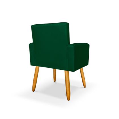 Imagem de Kit 2 Poltrona Nina com Puff Redondo para Sala Recepção Escritório Consultório