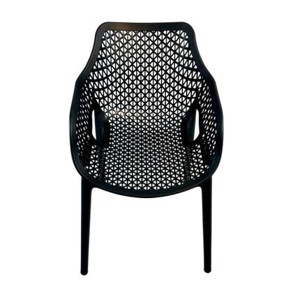 Imagem de Kit 2 Poltrona Suits Conforto Ergonômico Polipropileno Preto