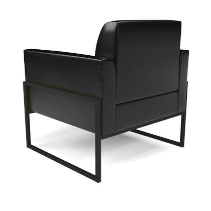 Imagem de Kit 2 Poltronas Base Industrial Alta Preto Marisa Corano Preto