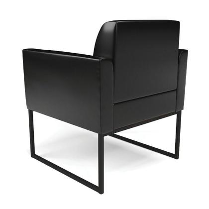 Imagem de Kit 2 Poltronas Base Industrial Preto Marisa Corano Preto D03 - D'rossi