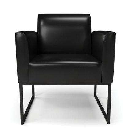 Imagem de Kit 2 Poltronas Base Industrial Preto Marisa Corano Preto D03 - D'rossi