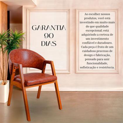 Imagem de Kit 2 Poltronas Cadeira Para Sala Madeira Maciça Kora Ocre