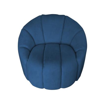 Imagem de Kit 2 Poltronas Decorativa Luxo Safira Tecido Veludo Azul