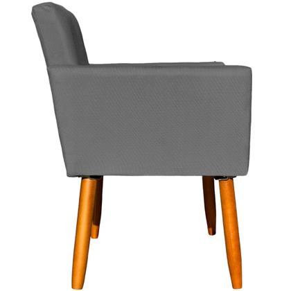 Imagem de Kit 2 Poltronas Decorativa Para Sala Recepção Escritório Consultório Nina Tecido Suede Pés Palito