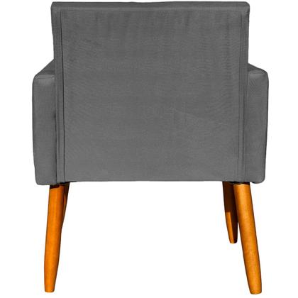 Imagem de Kit 2 Poltronas Decorativa Para Sala Recepção Escritório Consultório Nina Tecido Suede Pés Palito