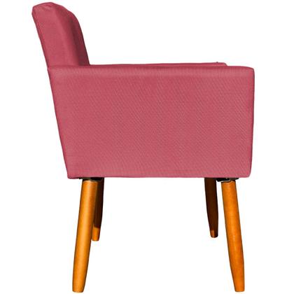 Imagem de Kit 2 Poltronas Decorativa Para Sala Recepção Escritório Consultório Nina Tecido Suede Pés Palito