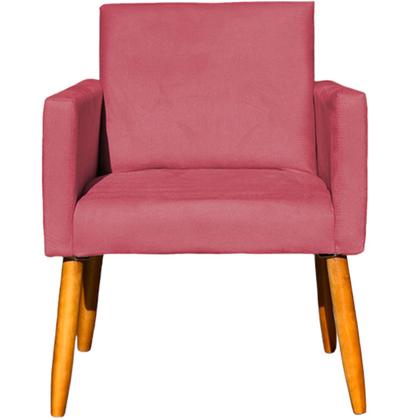 Imagem de Kit 2 Poltronas Decorativa Para Sala Recepção Escritório Consultório Nina Tecido Suede Pés Palito