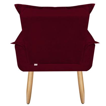 Kit 2 Poltronas Decorativas Opala Suede Marsala Imagem de Kit 2 Poltronas Decorativas Opala Suede Marsala