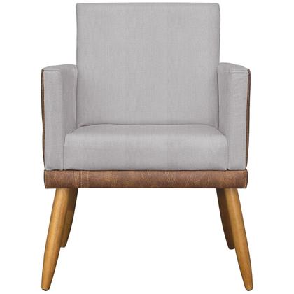 Kit 2 Poltronas Decorativas Para Sala Quarto Recepção Escritório Confortável Luxo Lis Tecido Sintético e Linho - Clique & Decore Imagem de Kit 2 Poltronas Decorativas Para Sala Quarto Recepção Escritório Confortável Luxo Lis Tecido Sintético e Linho