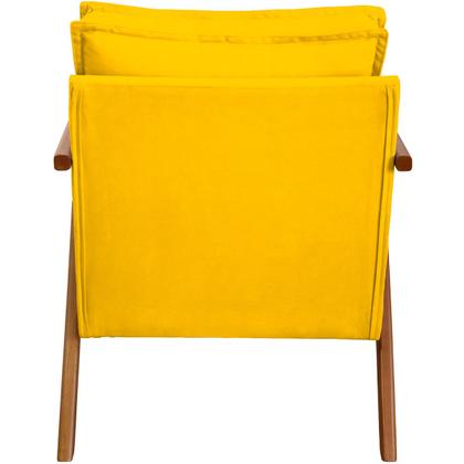 Imagem de Kit 2 Poltronas Decorativas Para Sala Recepção Consultório Cadeira Reforçada Shine Madeira Maciça Tecido Suede