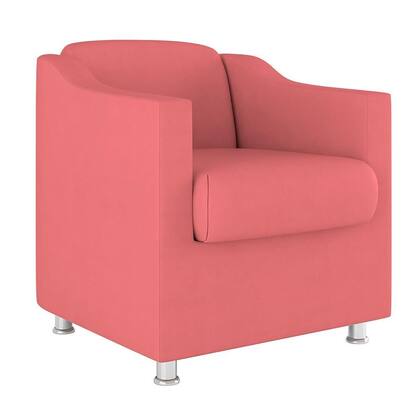 Imagem de Kit 2 Poltronas Decorativas Reforçada Consultório Sala Suede