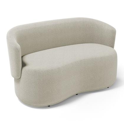 Imagem de Kit 2 Poltronas e 1 Namoradeira Aisha Orgânica Bouclê Bege - Abmaza