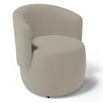 Imagem de Kit 2 Poltronas e 1 Namoradeira Aisha Orgânica Suede Bege - Abmaza