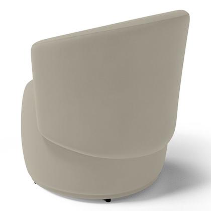 Imagem de Kit 2 Poltronas e 1 Namoradeira Aisha Orgânica Suede Bege - Abmaza