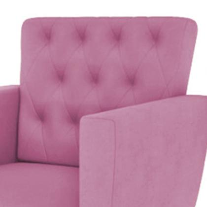 Imagem de Kit 2 Poltronas Nina com Capitone - Rosa